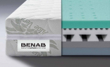 Detail jadra matraca s BIO penou 180 x 200 cm OMEGA FLEX